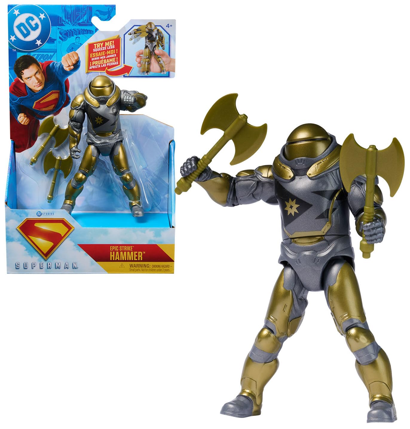 Amazon.com: DC Comics, Superman, Hammer of Boravia Epic Strike